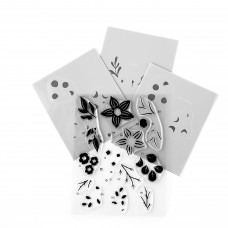 Pigment Craft Co. - Christmas Bouquet (stamp, outline stamp, stencil and die bundle)