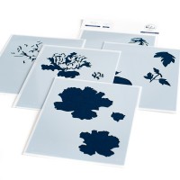 Pinkfresh Studio - Friendship Blooms layering stencil set 