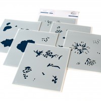 Pinkfresh Studio - Best of Everything Floral layering stencil set