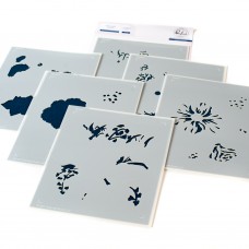 Pinkfresh Studio - Best of Everything Floral layering stencil set