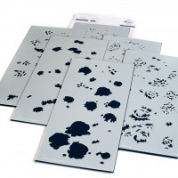 Pinkfresh Studio - Painted Peony layering stencil set Pinkfresh Studio - Painted Peony layering stencil set