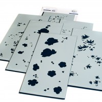 Pinkfresh Studio - Anemone Magic layering stencil set 