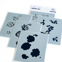 Pinkfresh Studio - Garden Roses layering stencil set 