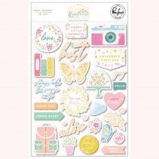 Pinkfresh Studio - Happy Heart: Puffy Stickers