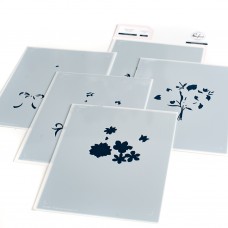 Pinkfresh Studio - Floral Envelope layering stencils