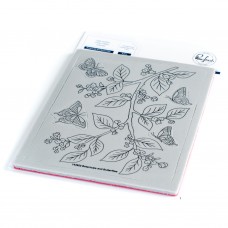 Pinkfresh Studio - Botanicals and Butterflies cling stamp 