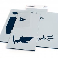 Pinkfresh Studio - Chrysanthemum Slimline layering stencil set 