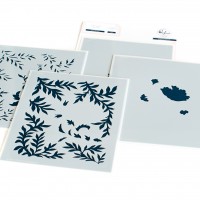 Pinkfresh Studio - Blooming Vines layering stencil 
