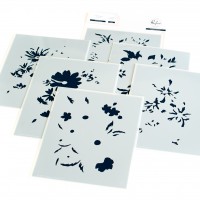 Pinkfresh Studio - Painted Daisies layering stencil