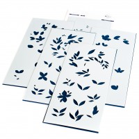 Pinkfresh Studio - Enchanting Flora Stencils Pinkfresh Studio - Enchanting Flora Stencils