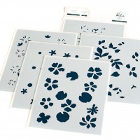Pinkfresh Studio - Mixed Blooms Stencils