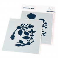 Pinkfresh Studio - Stylized Florals Stencil