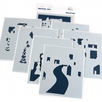 Pinkfresh Studio - Holiday Street Stencils