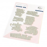 Pinkfresh Studio - Holiday Greetings Sentiments Press Plate Pinkfresh Studio - Holiday Greetings Sentiments Press Plate