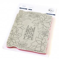Pinkfresh Studio - Poinsettia Frame Stamp