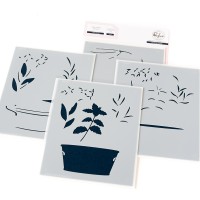 Pinkfresh Studio - Herb Garden Stencil Pinkfresh Studio - Herb Garden Stencil