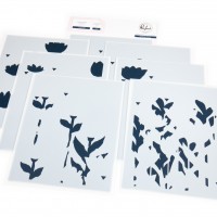 Pinkfresh Studio - Floral Field Stencil