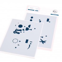 Pinkfresh Studio - Summer Fun Stencil Pinkfresh Studio - Summer Fun Stencil