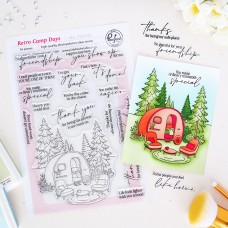 Pinkfresh Studio - Retro Camp Days Stamp Pinkfresh Studio - Retro Camp Days Stamp