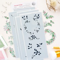 Pinkfresh Studio - Seasonal Sprigs Stencil