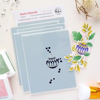 Pinkfresh Studio - Festive Flourish Stencil