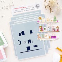Pinkfresh Studio - Holiday Treasures Stencil