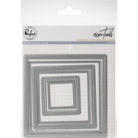 Pinkfresh Studio - Essentials: Diagonal Stitched Squares die set