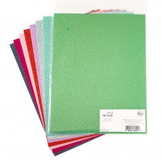 Pinkfresh Studio - Glitter Cardstock - Color Sampler (8.5 X 11 Inch)