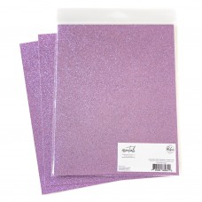Pinkfresh Studio - Glitter Cardstock - Candy Violet (8.5 X 11 Inch)