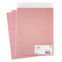 Pinkfresh Studio - Glitter Cardstock - Blush (8.5 X 11 Inch)