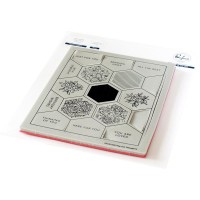 Pinkfresh Studio - Pop Out: Hexagons Cling Stamp Set