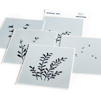 Pinkfresh Studio - Enchanting Meadows layered stencil set 