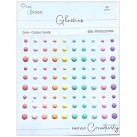 Pure and Simple - Glossies - Dots - Cotton Candy