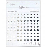 Pure and Simple - Glossies - Dots - Stormy Skies