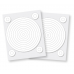 Scrapbook Adhesives - 3D foam circle frames - white