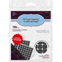 Scrapbook Adhesives - 3D foam squares - black - regular