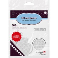 Scrapbook Adhesives - 3D foam squares - white - small