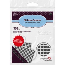 Scrapbook Adhesives - 3D foam squares - black - small