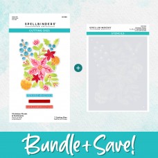 Spellbinders - Christmas Florals Die and Stencil Bundle