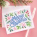 Spellbinders - Layered Merry Christmas Foliage Stencil and Die Bundle
