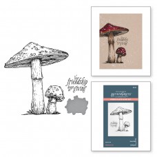 Spellbinders - Mushroom Duo Press Plate and Die Set