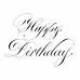 Spellbinders - Copperplate Happy Birthday Press Plate