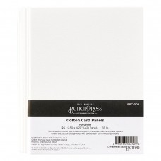 Spellbinders - Porcelain BetterPress A2 Cotton Card Panels - 25 Pack