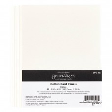 Spellbinders - Bisque BetterPress A2 Cotton Card Panels - 25 Pack