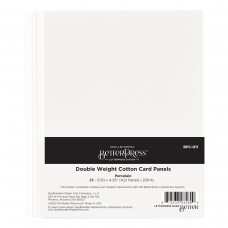 Spellbinders - BetterPress Double Weight Card Panels A2 Porcelain