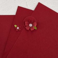 Spellbinders - Crimson Color Essentials Cardstock 8.5" x 11" - 10 Pack