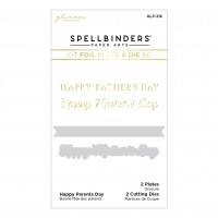 Spellbinders - Happy Parents Day Glimmer Hot Foil Plate and Die