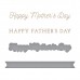 Spellbinders - Happy Parents Day Glimmer Hot Foil Plate and Die Spellbinders - Happy Parents Day Glimmer Hot Foil Plate and Die