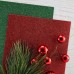 Spellbinders - Pop-Up Die Cutting Glitter Foam Sheets - Red and Green