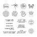 Spellbinders - Floral Reflection Sentiments Clear Stamp Set